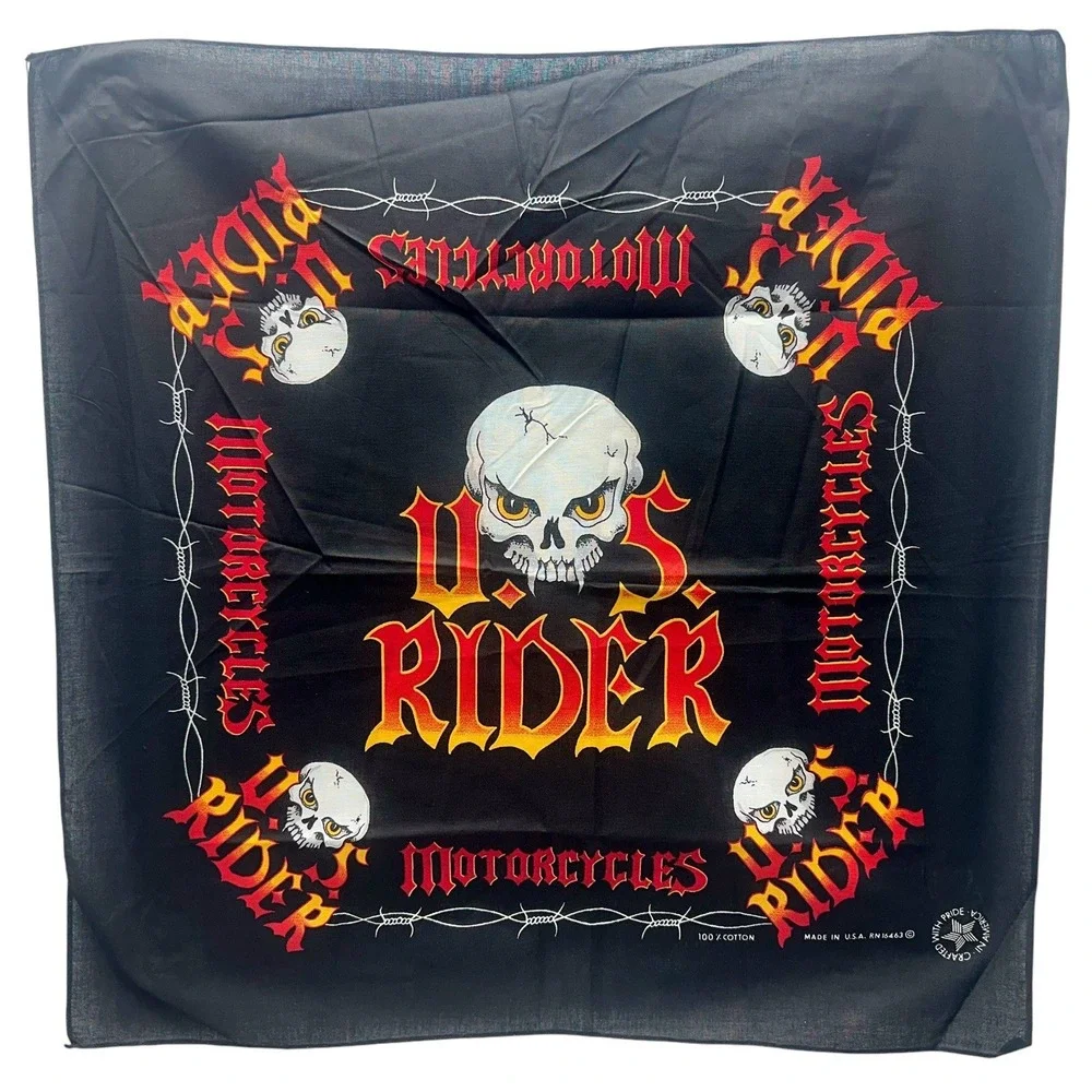 Rare Vintage Harley Davidson Bandanna/Scarf‎